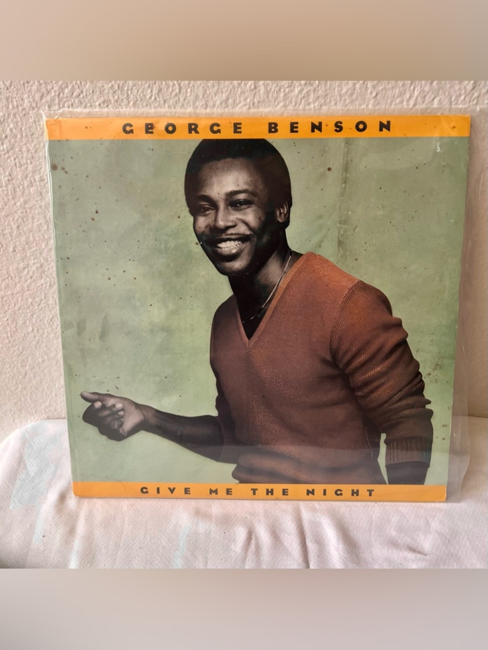 Give Me The Night - Orange Vinyl Album Cover